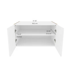 Eklipse Perle Collection Small Cabinet 33-in X 18-in - White 8 Eklipse Perle Collection Small Cabinet 33-in X 18-in - White -Alliedbas Shop 75396728c L