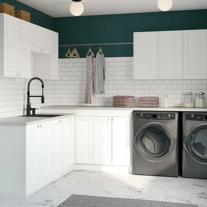 Eklipse Perle Collection Small Cabinet 33-in X 18-in - White 3 Eklipse Perle Collection Small Cabinet 33-in X 18-in - White - Image 3