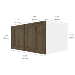 Eklipse Ruby Collection Small Cabinet 36-in X 18-in - Wood Grain