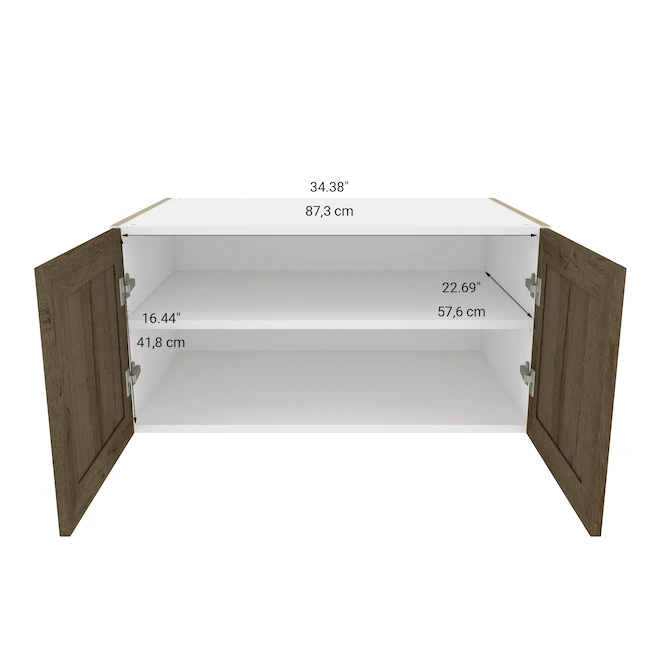 Eklipse Ruby Collection Small Cabinet 36-in X 18-in - Wood Grain 3 Eklipse Ruby Collection Small Cabinet 36-in X 18-in - Wood Grain - Image 3