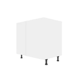 Eklipse Moonstone 36-in White Melamine 1-Door Hidden Corner Base Cabinet -Alliedbas Shop 75396750 L