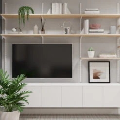 Eklipse Moonstone 12-in White Melamine 1-Door Base Cabinet -Alliedbas Shop 75396755e L