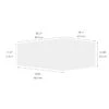 Eklipse Moonstone Collection Above Refrigerator Cabinet 33-in X 12-in - White