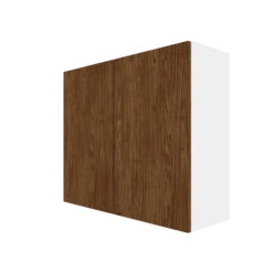 Eklipse Saphir 36-in Brown Melamine 2-Door Kitchen Wall Cabinet -Alliedbas Shop 75396773 L