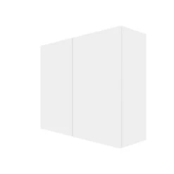 Eklipse Moonstone 36-in White Melamine 2-Door Wall Cabinet -Alliedbas Shop 75396777 L