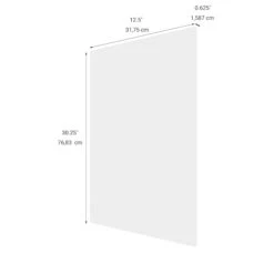 Eklipse Moonstone 24-in X 34.75-in White Melamine Dishwasher Panel -Alliedbas Shop 75396781b L