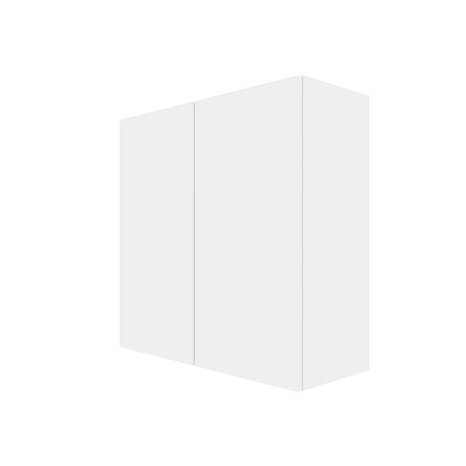 Eklipse By EBSU Moostone Wall Cabinet - 2 Doors 30-in White 3 Eklipse By EBSU Moostone Wall Cabinet - 2 Doors 30-in White - Image 3