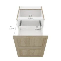 Eklipse Coral 23.94-in X 34.75-in X 24.38-in Particleboard 2-Drawer Kitchen Base Cabinet