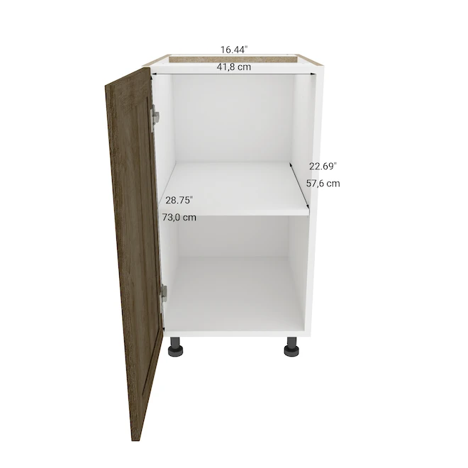 Eklipse Ruby 17.94-in X 34.75-in X 24.38-in Particleboard 1-Door Kitchen Base Cabinet 4 Eklipse Ruby 17.94-in X 34.75-in X 24.38-in Particleboard 1-Door Kitchen Base Cabinet - Image 4