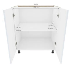 Eklipse Topaz 30.25-in X 34.75-in X 24.38-in Particleboard 2-Door Kitchen Base Cabinet -Alliedbas Shop 75396798c L