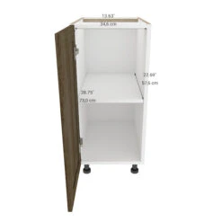 Eklipse Ruby 15.13-in X 34.75-in X 24.38-in Particleboard 1-Door Kitchen Base Cabinet