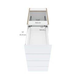 Eklipse Topaz 15.13-in X 34.75-in X 24.38-in Particleboard 4-Drawer Kitchen Base Cabinet 7 Eklipse Topaz 15.13-in X 34.75-in X 24.38-in Particleboard 4-Drawer Kitchen Base Cabinet -Alliedbas Shop 75396803c L