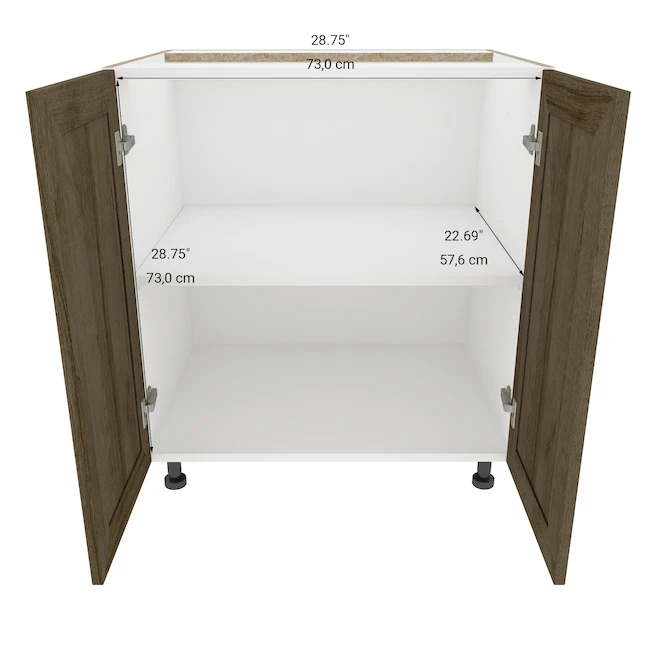 Eklipse Ruby 30.25-in X 34.75-in X 24.38-in Particleboard 2-Door Kitchen Base Cabinet 2 Eklipse Ruby 30.25-in X 34.75-in X 24.38-in Particleboard 2-Door Kitchen Base Cabinet - Image 2