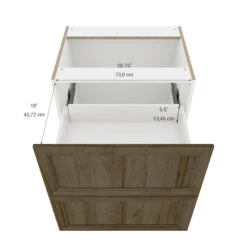 Eklipse Ruby 30.25-in X 34.75-in X 24.38-in Particleboard 2-Drawer Kitchen Base Cabinet 7 Eklipse Ruby 30.25-in X 34.75-in X 24.38-in Particleboard 2-Drawer Kitchen Base Cabinet -Alliedbas Shop 75396810c L