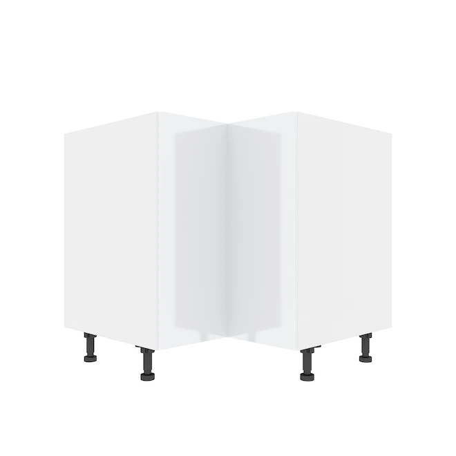 Eklipse Topaz 35.88-in X 34.75-in X 36.25-in Particleboard 2-Door Kitchen Base Corner Cabinet 3 Eklipse Topaz 35.88-in X 34.75-in X 36.25-in Particleboard 2-Door Kitchen Base Corner Cabinet - Image 3