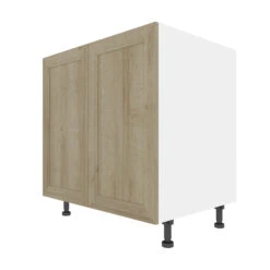 Eklipse Coral 33.06-in X 34.75-in X 24.38-in Particleboard 2-Door Kitchen Base Cabinet