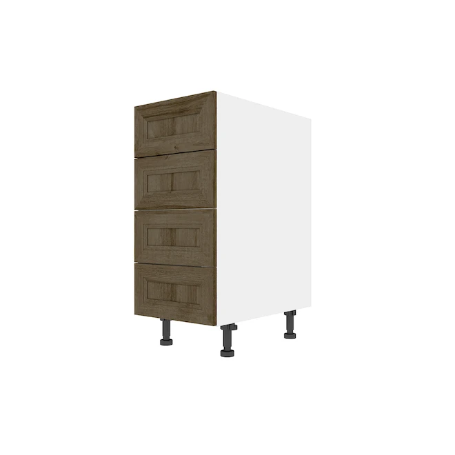 Eklipse Ruby 15.13-in X 34.75-in X 24.38-in Particleboard 4-Drawer Kitchen Base Cabinet 4 Eklipse Ruby 15.13-in X 34.75-in X 24.38-in Particleboard 4-Drawer Kitchen Base Cabinet - Image 4