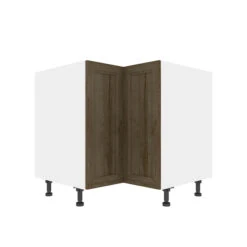 Eklipse Ruby 35.88-in X 34.75-in X 36.25-in Particleboard 2-Door Kitchen Base Corner Cabinet 6 Eklipse Ruby 35.88-in X 34.75-in X 36.25-in Particleboard 2-Door Kitchen Base Corner Cabinet -Alliedbas Shop 75396820 L