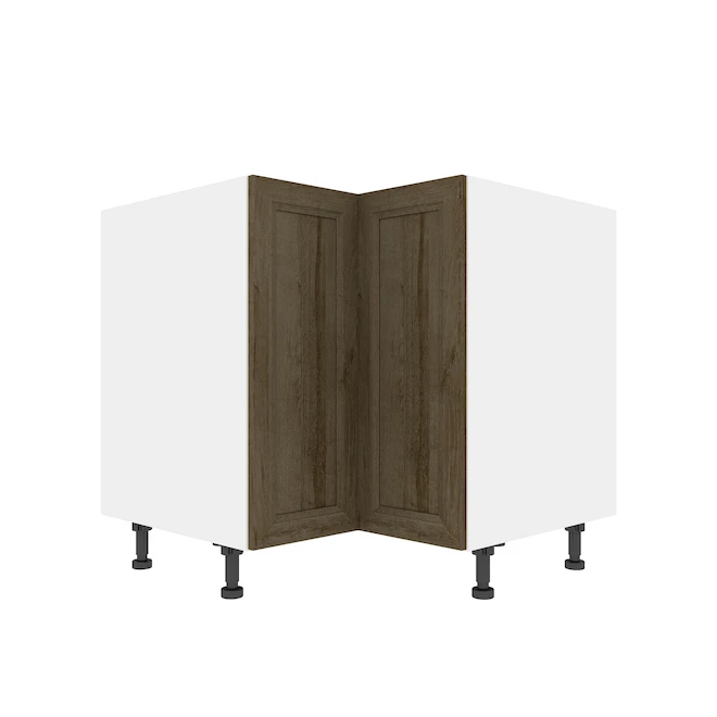 Eklipse Ruby 35.88-in X 34.75-in X 36.25-in Particleboard 2-Door Kitchen Base Corner Cabinet 3 Eklipse Ruby 35.88-in X 34.75-in X 36.25-in Particleboard 2-Door Kitchen Base Corner Cabinet - Image 3