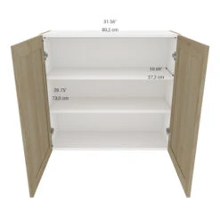 Eklipse Coral 33.06-in X 30.25-in X 12,38 Po Particleboard 2-Door Kitchen Wall Cabinet 9 Eklipse Coral 33.06-in X 30.25-in X 12,38 Po Particleboard 2-Door Kitchen Wall Cabinet -Alliedbas Shop 75396823c L