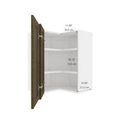 Eklipse Ruby 24.25-in X 30.25-in X 24.25-in Particleboard 2-Door Kitchen Wall Corner Cabinet 6 Eklipse Ruby 24.25-in X 30.25-in X 24.25-in Particleboard 2-Door Kitchen Wall Corner Cabinet -Alliedbas Shop 75396824c L