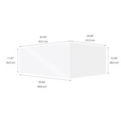 Eklipse Topaz 33.06-in X 12-in X 24.38-in Particleboard 1-Door Refrigerator Wall Cabinet 7 Eklipse Topaz 33.06-in X 12-in X 24.38-in Particleboard 1-Door Refrigerator Wall Cabinet -Alliedbas Shop 75396826b L