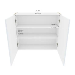 Eklipse Topaz 35.88-in X 30.25-in X 12.38-in Particleboard 2-Door Kitchen Wall Cabinet -Alliedbas Shop 75396827c L