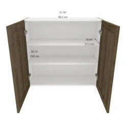 Eklipse Ruby 33.06-in X 30.25-in X 12.38-in Particleboard 2-Door Kitchen Wall Cabinet