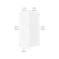 Eklipse Topaz 12-in X 30.25-in X 12.38-in Particleboard 1-Door Kitchen Wall Cabinet 7 Eklipse Topaz 12-in X 30.25-in X 12.38-in Particleboard 1-Door Kitchen Wall Cabinet -Alliedbas Shop 75396831b L