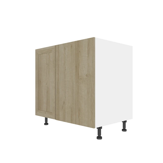 Eklipse Coral 36.25-in X 34.75-in X 36.25-in Particleboard 1-Door Base Hidden Corner Cabinet 4 Eklipse Coral 36.25-in X 34.75-in X 36.25-in Particleboard 1-Door Base Hidden Corner Cabinet - Image 4