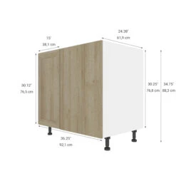 Eklipse Coral 36.25-in X 34.75-in X 36.25-in Particleboard 1-Door Base Hidden Corner Cabinet 7 Eklipse Coral 36.25-in X 34.75-in X 36.25-in Particleboard 1-Door Base Hidden Corner Cabinet -Alliedbas Shop 75396833b L