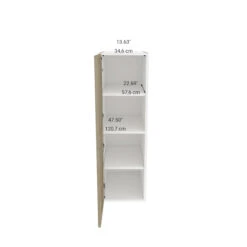 Eklipse Coral 15.13-in X 49-in X 24.38-in Particleboard 2-Door Top Pantry Cabinet 7 Eklipse Coral 15.13-in X 49-in X 24.38-in Particleboard 2-Door Top Pantry Cabinet -Alliedbas Shop 75396834c L