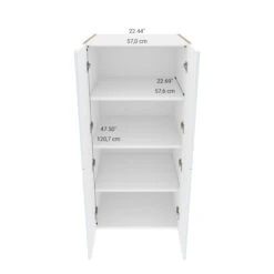 Eklipse Topaz 23.94-in X 49-in X 24.38-in Particleboard 4-Door Top Pantry Cabinet -Alliedbas Shop 75396836c L