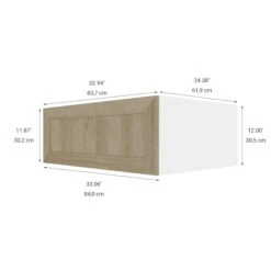 Eklipse Coral 33.06-in X 12-in X 24.38-in Particleboard 2-Door Refrigerator Wall Cabinet 8 Eklipse Coral 33.06-in X 12-in X 24.38-in Particleboard 2-Door Refrigerator Wall Cabinet -Alliedbas Shop 75396839b L