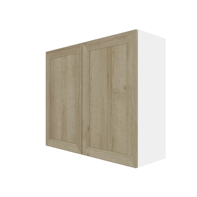 Eklipse Coral 35.88-in X 30.25-in X 12.38-in Particleboard 2-Door Kitchen Wall Cabinet 4 Eklipse Coral 35.88-in X 30.25-in X 12.38-in Particleboard 2-Door Kitchen Wall Cabinet - Image 4