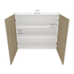 Eklipse Coral 35.88-in X 30.25-in X 12.38-in Particleboard 2-Door Kitchen Wall Cabinet 9 Eklipse Coral 35.88-in X 30.25-in X 12.38-in Particleboard 2-Door Kitchen Wall Cabinet -Alliedbas Shop 75396840c L