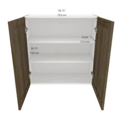 Eklipse Ruby 30.25-in X 30.25-in X 12.38-in Particleboard 2-Door Kitchen Wall Cabinet 7 Eklipse Ruby 30.25-in X 30.25-in X 12.38-in Particleboard 2-Door Kitchen Wall Cabinet -Alliedbas Shop 75396841c L