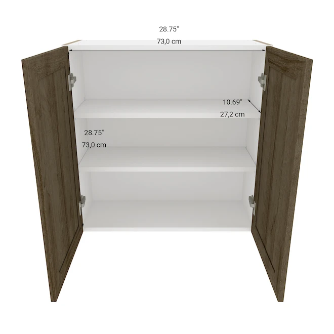 Eklipse Ruby 30.25-in X 30.25-in X 12.38-in Particleboard 2-Door Kitchen Wall Cabinet 4 Eklipse Ruby 30.25-in X 30.25-in X 12.38-in Particleboard 2-Door Kitchen Wall Cabinet - Image 4