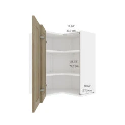 Eklipse Coral 24.25-in X 30.25-in X 24.25-in Particleboard 2-Door Kitchen Wall Corner Cabinet 8 Eklipse Coral 24.25-in X 30.25-in X 24.25-in Particleboard 2-Door Kitchen Wall Corner Cabinet -Alliedbas Shop 75396842c L