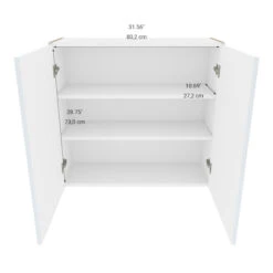 Eklipse Topaz 33.06-in X 30.25-in X 12.38-in Particleboard 2-Door Kitchen Wall Cabinet