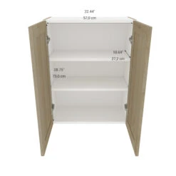 Eklipse Coral 23.94-in X 30.25-in X 12.38-in Particleboard 2-Door Kitchen Wall Cabinet