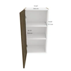 Eklipse Ruby 15.13-in X 30.25-in X 12.38-in Particleboard 1-Door Kitchen Wall Cabinet -Alliedbas Shop 75396848c L