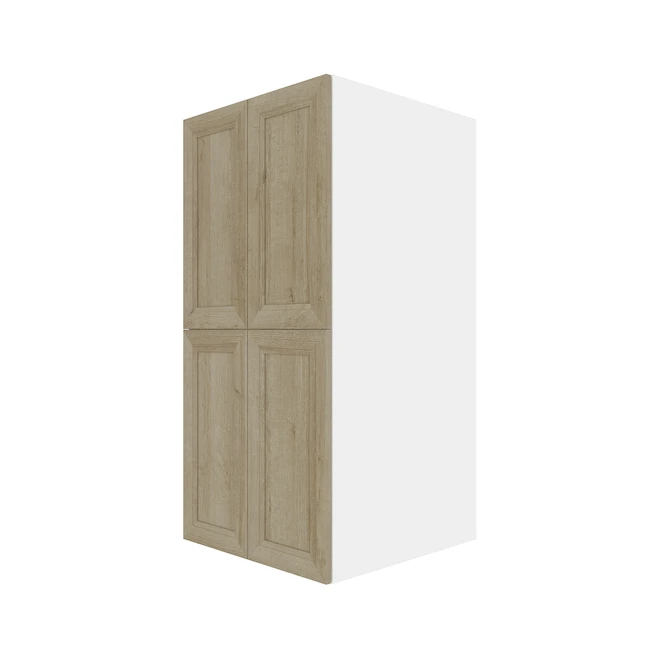 Eklipse Coral 23.94-in X 49-in X 24.38-in Particleboard 4-Door Top Pantry Cabinet 1 Eklipse Coral 23.94-in X 49-in X 24.38-in Particleboard 4-Door Top Pantry Cabinet