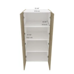 Eklipse Coral 23.94-in X 49-in X 24.38-in Particleboard 4-Door Top Pantry Cabinet 8 Eklipse Coral 23.94-in X 49-in X 24.38-in Particleboard 4-Door Top Pantry Cabinet -Alliedbas Shop 75396849c L