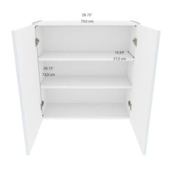 Eklipse Topaz 30.25-in X 30.25-in X 12.38-in Particleboard 2-Door Kitchen Wall Cabinet 6 Eklipse Topaz 30.25-in X 30.25-in X 12.38-in Particleboard 2-Door Kitchen Wall Cabinet -Alliedbas Shop 75396851c L