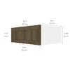 Eklipse Ruby 33.06-in X 12-in X 24.38-in Particleboard 2-Door Refrigerator Wall Cabinet