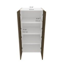 Eklipse Ruby 23.94-in X 49-in X 24.38-in Particleboard 4-Door Top Pantry Cabinet