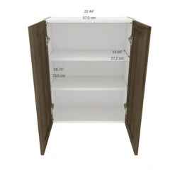 Eklipse Ruby 23.94-in X 30.25-in X 12.38-in Particleboard 2-Door Kitchen Wall Cabinet 6 Eklipse Ruby 23.94-in X 30.25-in X 12.38-in Particleboard 2-Door Kitchen Wall Cabinet -Alliedbas Shop 75396856c L