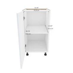 Eklipse Topaz 17.94-in X 34.75-in X 24.38-in Particleboard 1-Door Kitchen Base Cabinet