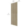 Eklipse Coral 30.25-in X 84-in X 0.63-in Finishing Utility And Pantry Cabinet Panel